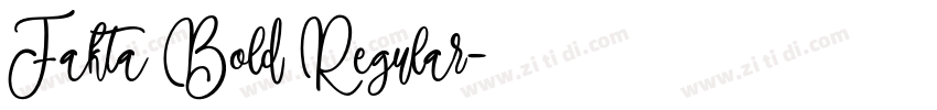 Fakta Bold Regular字体转换 Fakta Bold Regular字体转换
